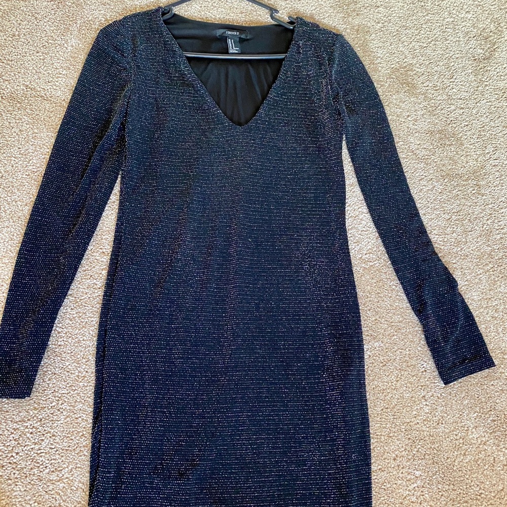 Multi Color Glitter Mini Dress